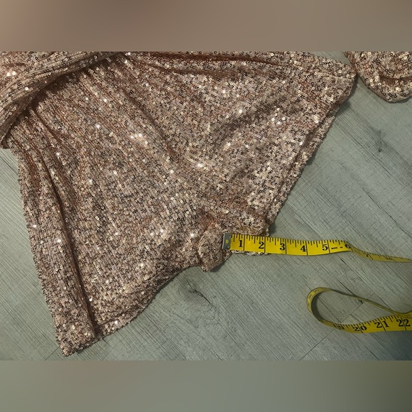 Rose Gold Sequin Romper - Picture 10 of 13